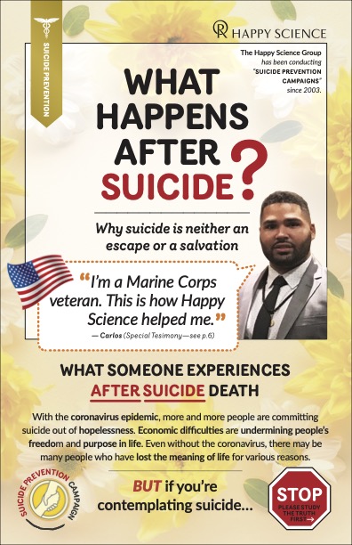 Happy Science Suicide Prevention Campaign Front cover